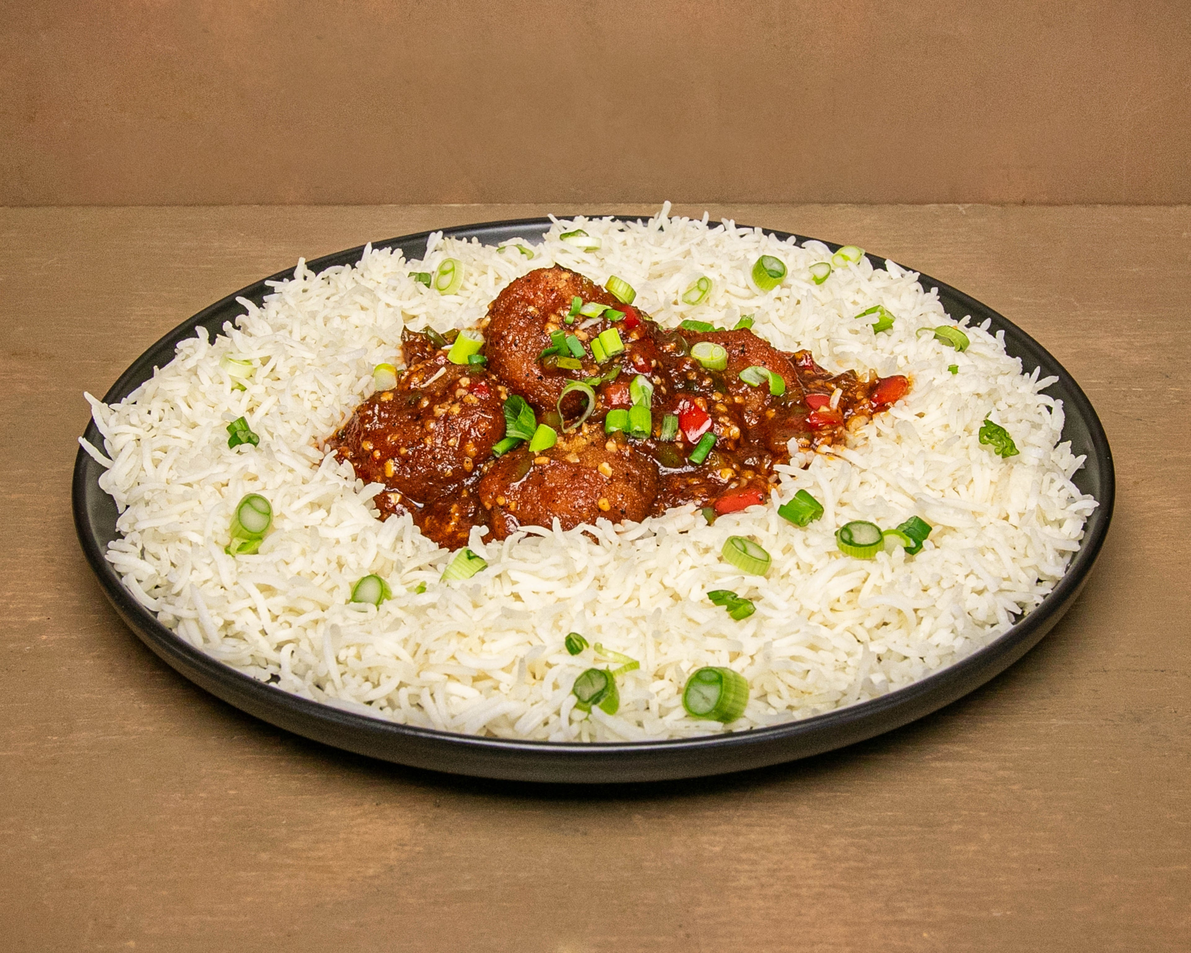 Veg manchurian w/ Rice