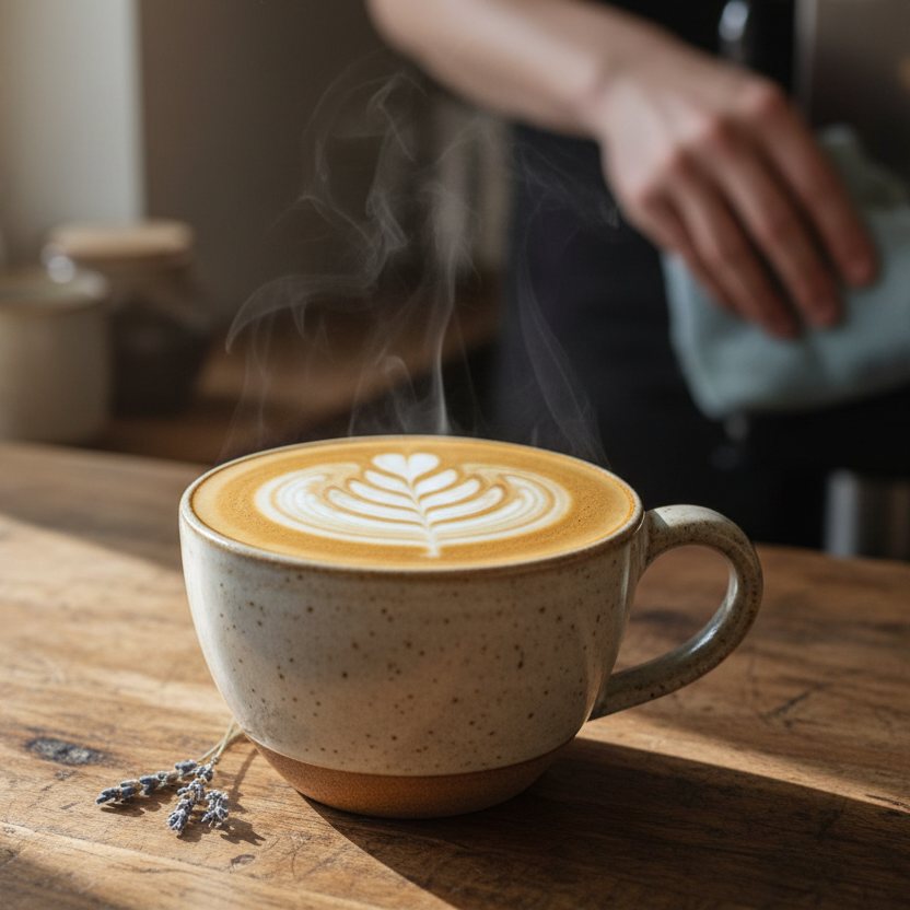 Latte coffee